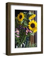 Australia, Victoria, Yarra Valley, Yering, Yarra Valley Dairy, Flowers-Walter Bibikow-Framed Photographic Print