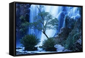 Australia Waterfall in Forest-Nosnibor137-Framed Stretched Canvas