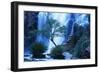 Australia Waterfall in Forest-Nosnibor137-Framed Premium Photographic Print