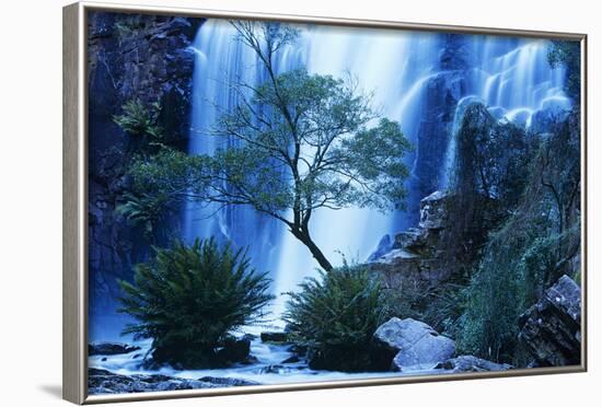 Australia Waterfall in Forest-Nosnibor137-Framed Photographic Print