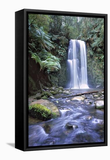 Australia Waterfall in the Otway National Park-null-Framed Stretched Canvas