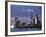 Australia, Western Australia, Perth; the Swan River and City Skyline at Dusk-Andrew Watson-Framed Photographic Print