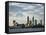 Australia, Western Australia, Perth; View across the Swan River to the City Skyline at Dusk-Andrew Watson-Framed Stretched Canvas