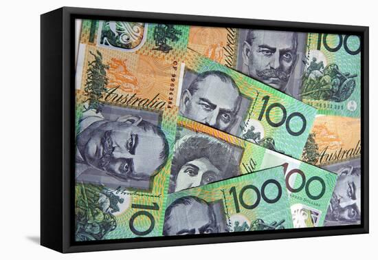 Australian 100 Dollar Bills-Neale Cousland-Framed Stretched Canvas