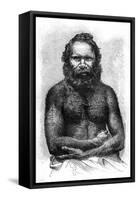 Australian Aborigine, 1886-E Ronjat-Framed Stretched Canvas