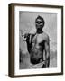 Australian Aborigine Holding a Freshly Killed Animal Used as a Food Source-Fritz Goro-Framed Photographic Print