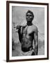 Australian Aborigine Holding a Freshly Killed Animal Used as a Food Source-Fritz Goro-Framed Photographic Print