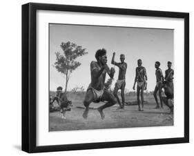 Australian Aborigines Filled with the Spirit of the Kangaroo, Dancing to Honor the Sacred Marsupial-Fritz Goro-Framed Premium Photographic Print