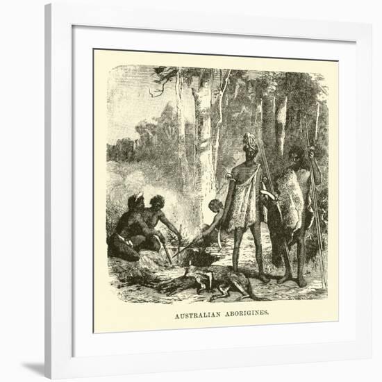 Australian Aborigines-null-Framed Giclee Print