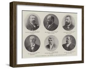 Australian Federation, the Premiers of the Australian Colonies-null-Framed Giclee Print