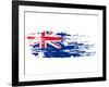 Australian Flag-redshinestudio-Framed Art Print