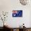 Australian Flag-daboost-Art Print displayed on a wall