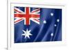 Australian Flag-daboost-Framed Art Print