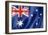 Australian Flag-daboost-Framed Art Print