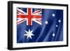 Australian Flag-daboost-Framed Art Print