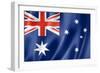 Australian Flag-daboost-Framed Art Print