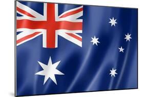 Australian Flag-daboost-Mounted Art Print