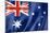 Australian Flag-daboost-Mounted Art Print