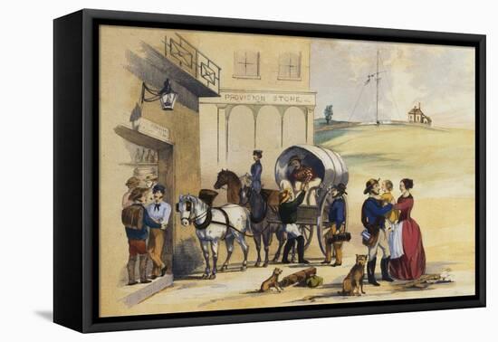 Australian Gold Diggers in the Australian Digger, 1855-Henry Heath Glover-Framed Stretched Canvas