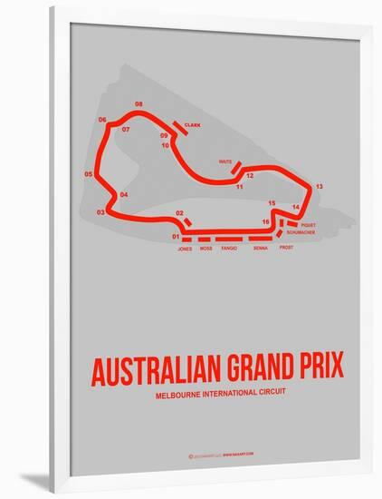 Australian Grand Prix 1-NaxArt-Framed Art Print