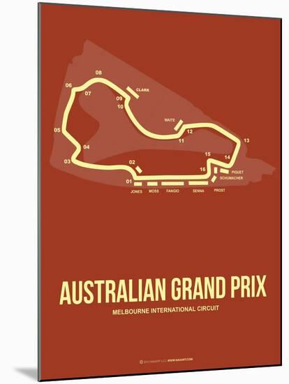 Australian Grand Prix 3-NaxArt-Mounted Art Print