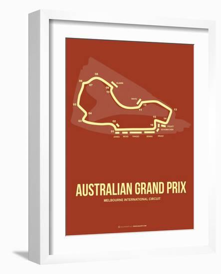 Australian Grand Prix 3-NaxArt-Framed Art Print