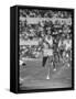 Australian Herb Elliot, Winning Men's 1500 Meter Race, at Olympics-George Silk-Framed Stretched Canvas