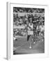 Australian Herb Elliot, Winning Men's 1500 Meter Race, at Olympics-George Silk-Framed Premium Photographic Print