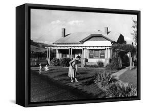 Australian House-null-Framed Stretched Canvas