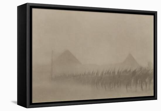 Australian Infantry Marching During a Dust Storm, Which Is known in Egypt as a 'Khamseen', 1915-null-Framed Stretched Canvas