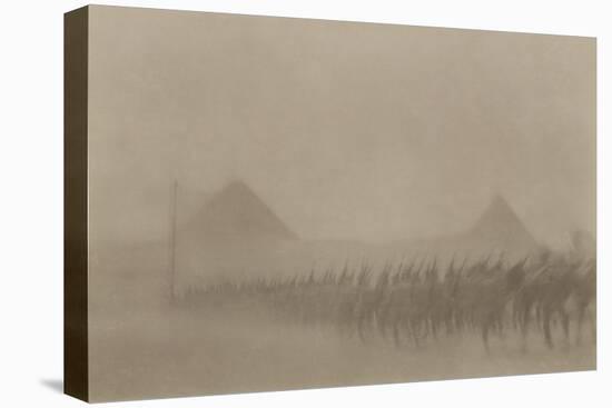 Australian Infantry Marching During a Dust Storm, Which Is known in Egypt as a 'Khamseen', 1915-null-Stretched Canvas