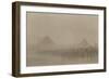 Australian Infantry Marching During a Dust Storm, Which Is known in Egypt as a 'Khamseen', 1915-null-Framed Giclee Print