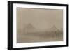 Australian Infantry Marching During a Dust Storm, Which Is known in Egypt as a 'Khamseen', 1915-null-Framed Giclee Print