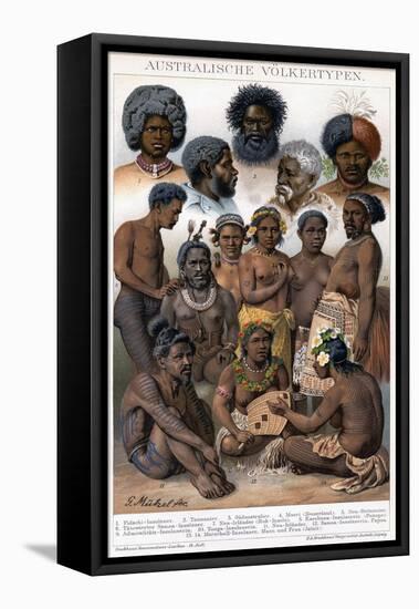 Australian Inhabitants, 1800-1850-G Mutzel-Framed Stretched Canvas