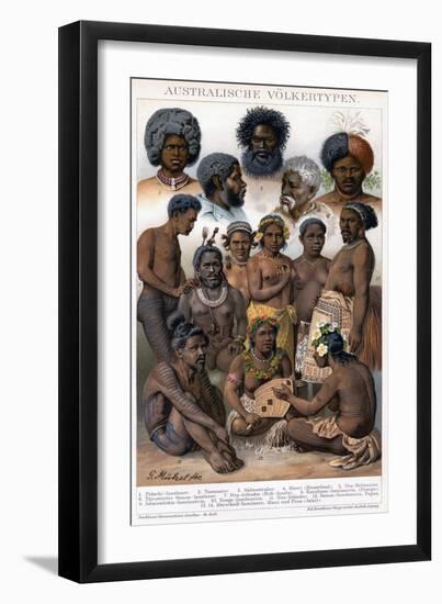 Australian Inhabitants, 1800-1850-G Mutzel-Framed Giclee Print