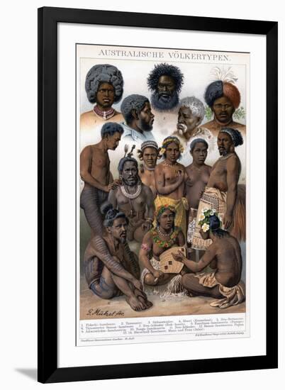 Australian Inhabitants, 1800-1850-G Mutzel-Framed Giclee Print