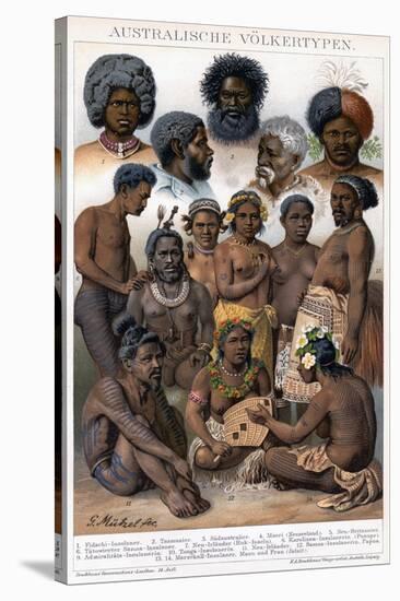 Australian Inhabitants, 1800-1850-G Mutzel-Stretched Canvas