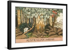 Australian Jarrah Travel Poster-null-Framed Giclee Print