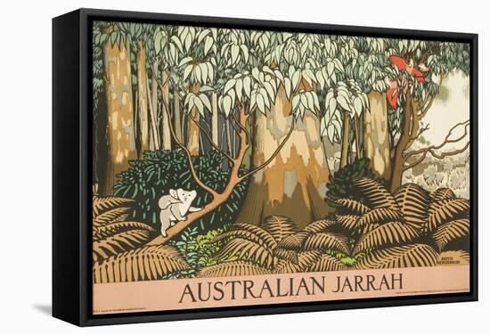 Australian Jarrah Travel Poster-null-Framed Stretched Canvas