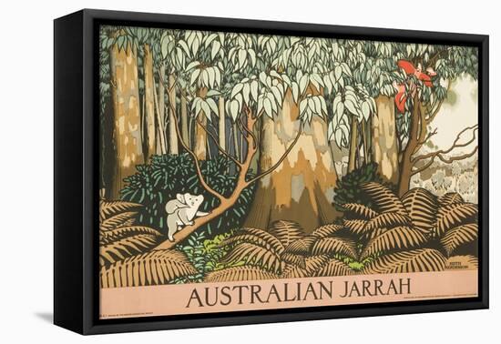 Australian Jarrah Travel Poster-null-Framed Stretched Canvas