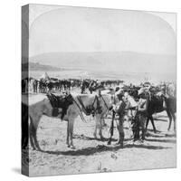 Australian Mounted Rifles after a Skirmish at the Modder River, South Africa, January 1900-Underwood & Underwood-Stretched Canvas