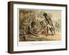 Australian Natives Preparing Meal from an Animal They Have Hunted, C1895-null-Framed Giclee Print