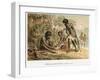 Australian Natives Preparing Meal from an Animal They Have Hunted, C1895-null-Framed Giclee Print