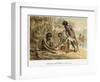 Australian Natives Preparing Meal from an Animal They Have Hunted, C1895-null-Framed Giclee Print