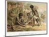 Australian Natives Preparing Meal from an Animal They Have Hunted, C1895-null-Mounted Giclee Print