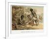 Australian Natives Preparing Meal from an Animal They Have Hunted, C1895-null-Framed Giclee Print