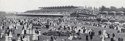 Cup Day at Flemington Racecourse, Melbourne (B/W Photo)-Australian Photographer-Giclee Print