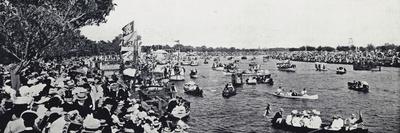 Cup Day at Flemington Racecourse, Melbourne (B/W Photo)-Australian Photographer-Giclee Print