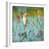 Australian Reed Warbler-Trudy Rice-Framed Art Print