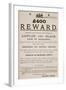 Australian Reward Poster, 1854-Australian School-Framed Giclee Print